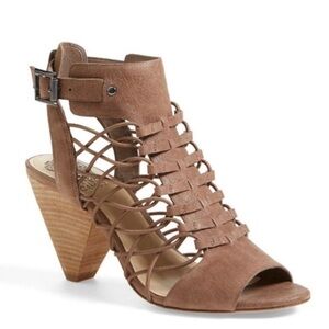 Vince Camuto Evel Caged Leather Sandal Size 10